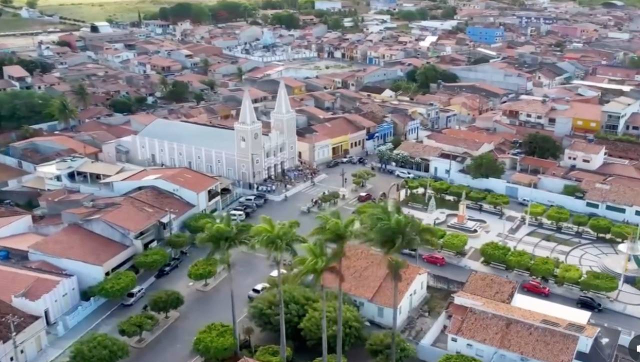 Vista aérea do município de Jardim/CE