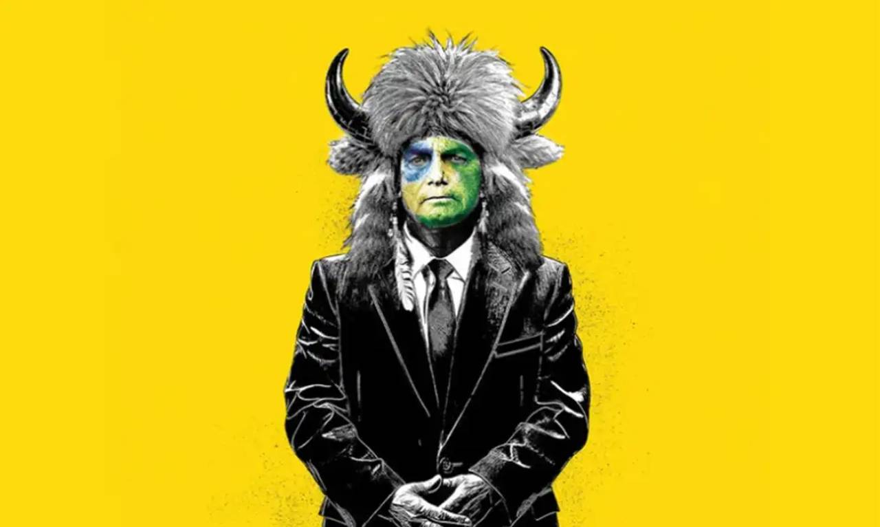 Ex-presidente Bolsonaro ilustra uma arte na capa da revista. Foto: The Economist/Divulgação