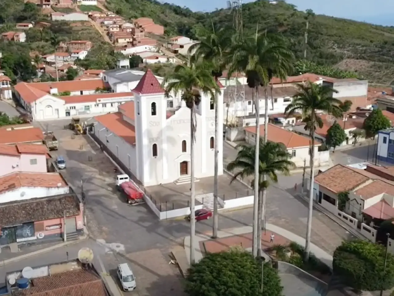 Vista aérea de Aratuba, no Ceará