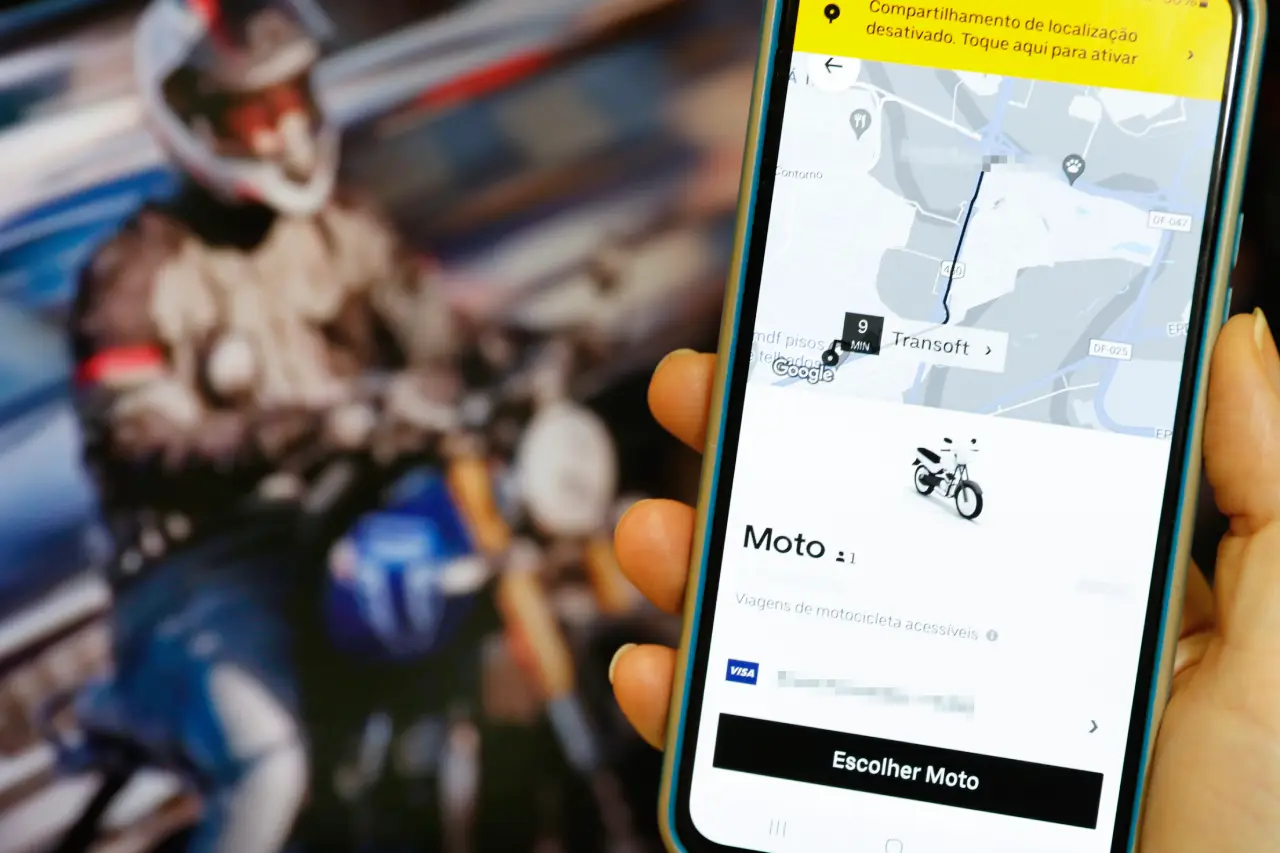 Aplicativo do Uber para Motos