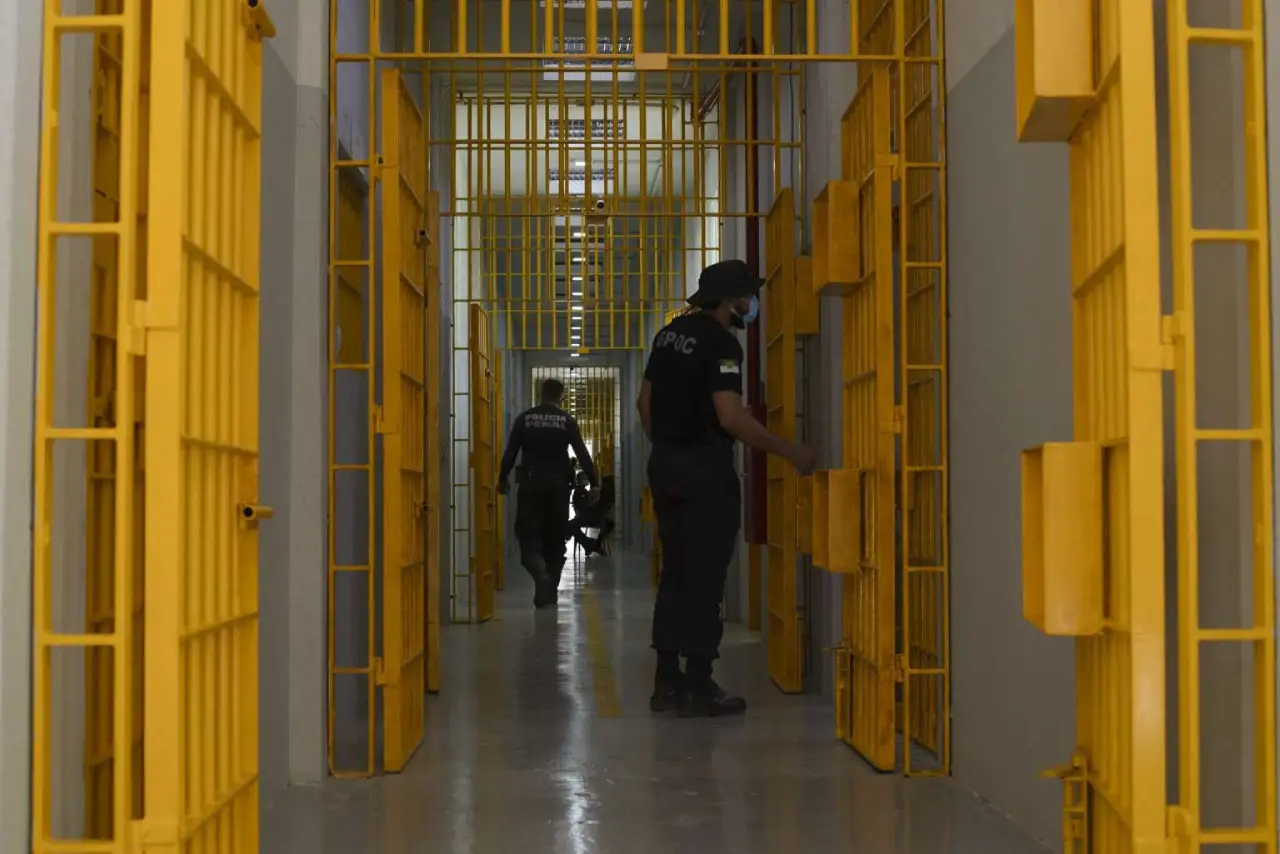 Ala interna do primeiro presídio de segurança máxima do Ceará