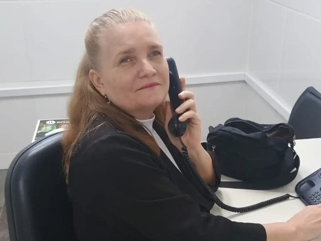 Vandineide Rodrigues no trabalho